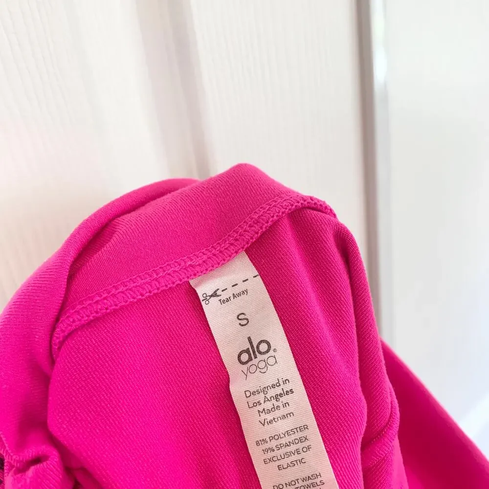 Alo Yoga High Waist 7/8 Visionary Athletic Legging Neon Pink Size Small